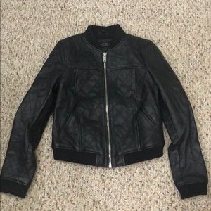 Zara faux leather jacket